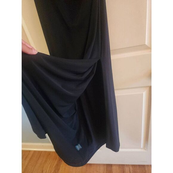 Ralph Lauren evening wear one shoulder rouched rhinestone dress size 10 - Picture 4 of 10